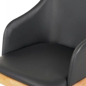 ΠΟΛΥΘΡΟΝΑ ΤΡΑΠΕΖΑΡΙΑΣ FURLAN RUBBERWOOD ΣΕ ΟΑΚ-ΜΑΥΡΟ PU 54,5x58x78Υεκ.