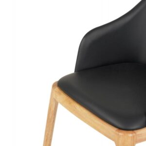 ΠΟΛΥΘΡΟΝΑ ΤΡΑΠΕΖΑΡΙΑΣ FURLAN RUBBERWOOD ΣΕ ΟΑΚ-ΜΑΥΡΟ PU 54,5x58x78Υεκ.