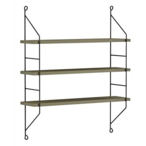ΡΑΦΙΕΡΑ ΤΟΙΧΟΥ ΜΕΛΑΜΙΝΗΣ OLIVE GREY 60x15x68Y εκ.