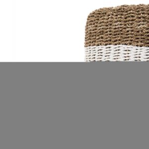 ΣΚΑΜΠΟ ΞΥΛΟ ΤΕΑΚ ΚΑΙ SEAGRASS ΣΕ ΦΥΣΙΚΟ & ΛΕΥΚΟ Φ42x46Yεκ.