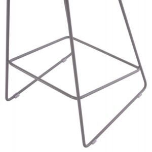 ΣΚΑΜΠΟ ΜΠΑΡ, ΓΚΡΙ, ΜΕΣΑΙΟΥ ΥΨΟΥΣ, 44x44x74 εκ.