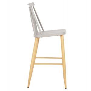 ΣΚΑΜΠΟ ΜΠΑΡ ΜΕΣ.ΥΨΟΥΣ ΠΟΛΥΠΡΟΠ. ΓΚΡΙ & ΜΕΤΑΛΛΟ ΦΥΣΙΚΟ 45x48x96Υεκ.