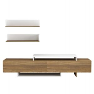 ΣΥΝΘΕΤΟ ΤΗΛΕΟΡΑΣΗΣ ΜΕΛΑΜΙΝΗ ΣΕ ΦΥΣΙΚΟ-ΛΕΥΚΟ 180x29,5x45Υεκ.