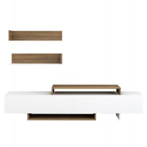 ΣΥΝΘΕΤΟ ΤΗΛΕΟΡΑΣΗΣ ΜΕΛΑΜΙΝΗ ΣΕ ΛΕΥΚΟ-ΦΥΣΙΚΟ 180x29,5x45Υεκ.