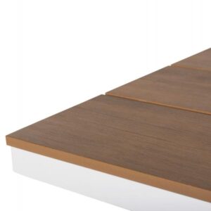 ΤΡΑΠΕΖΙ ΑΛΟΥΜΙΝΙΟΥ ΟΡΘΟΓΩΝΙΟ TAWNEE ΛΕΥΚΟ-POLYWOOD ΦΥΣΙΚΟ 150x89,5x73Υεκ