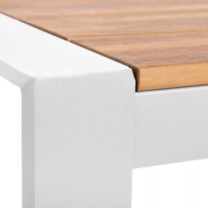 ΤΡΑΠΕΖΙ ΕΞΩΤ.ΧΩΡΟΥ GOYA ΑΛΟΥΜΙΝΙΟ ΛΕΥΚΟ & POLYWOOD 160X80Χ75Υεκ.