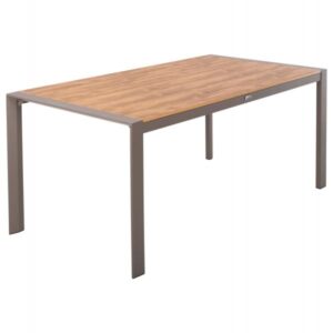 ΤΡΑΠΕΖΙ ΕΞΩΤ.ΧΩΡΟΥ GOYA ΑΛΟΥΜΙΝΙΟ ΣΑΜΠΑΝΙ & POLYWOOD 160X80Χ75Υεκ.