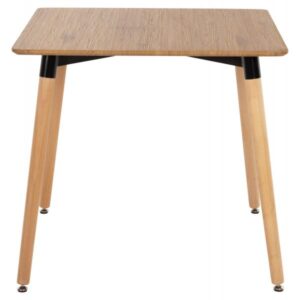 ΤΡΑΠΕΖΙ ΦΥΣΙΚΟ ΧΡΩΜΑ MDF-ΠΟΔΙΑ ΟΞΙΑ ΣΕ ΦΥΣΙΚΟ ΧΡΩΜΑ 80Χ80Χ74Υεκ.