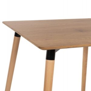 ΤΡΑΠΕΖΙ ΦΥΣΙΚΟ ΧΡΩΜΑ MDF-ΠΟΔΙΑ ΟΞΙΑ ΣΕ ΦΥΣΙΚΟ ΧΡΩΜΑ 80Χ80Χ74Υεκ.