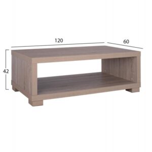ΤΡΑΠΕΖΙ ΣΑΛΟΝΙΟΥ SONAMA OAK 120Χ60Χ42Y εκ.