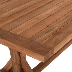 ΤΡΑΠΕΖΙ ΤΡΑΠΕΖΑΡΙΑΣ KRONOS ΑΝΑΚΥΚΛΩΜΕΝΟ ΞΥΛΟ ΤΕΑΚ ΧΙΑΣΤΙ ΠΟΔΙΑ ΦΥΣΙΚΟ 200x90x75Yεκ.