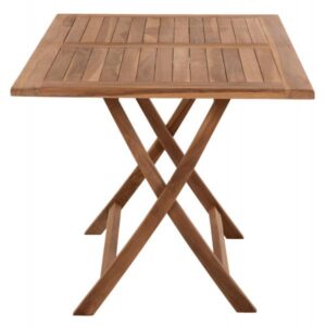 ΤΡΑΠΕΖΙ ΤΡΑΠΕΖΑΡΙΑΣ KENDALL ΠΤΥΣΣΟΜΕΝΟ TEAK ΣΕ ΦΥΣΙΚΟ ΧΡΩΜΑ 120x80x75Yεκ.
