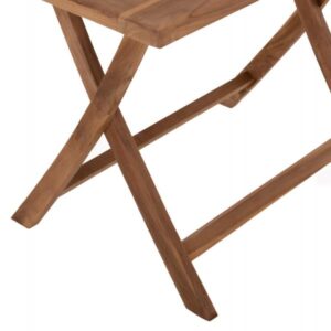 ΤΡΑΠΕΖΙ ΤΡΑΠΕΖΑΡΙΑΣ KENDALL ΠΤΥΣΣΟΜΕΝΟ TEAK ΣΕ ΦΥΣΙΚΟ ΧΡΩΜΑ 120x80x75Yεκ.