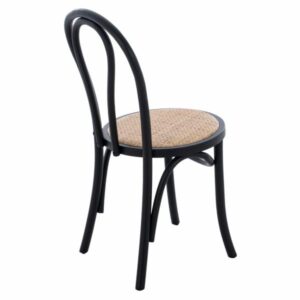 ΞΥΛΙΝΗ ΚΑΡΕΚΛΑ ΤΥΠΟΥ ΒΙΕΝΝΗΣ ΑΠΟ ΞΥΛΟ ΟΞΙΑΣ ΣΕ ΧΡΩΜΑ ΜΑΥΡΟ 40x40x87Υεκ.