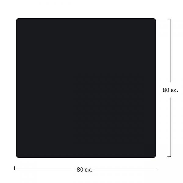 ΕΠΙΦΑΝΕΙΑ ΤΡΑΠΕΖΙΟΥ COMPACT HPL 80X80 εκ. ΜΑΥΡΗ