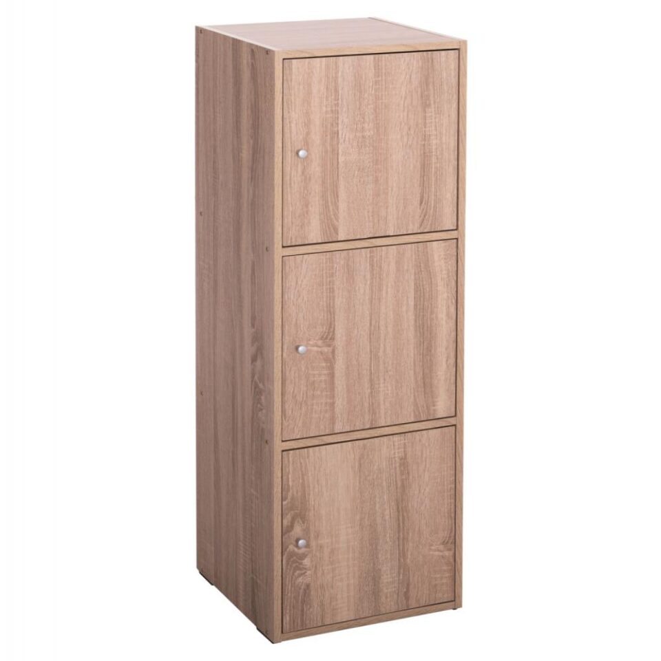 ΝΤΟΥΛΑΠΙ ΜΕ 3 ΑΠΟΘ. ΧΩΡΟΥΣ SONAMA OAK ΜΕΛΑΜΙΝΗ 40x39x119Υεκ.