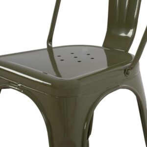 ΚΑΡΕΚΛΑ ΜΕΤΑΛΛΙΚΗ ΣΕ DARK OLIVE GREEN 43x50x82Υεκ.