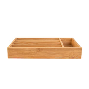 ΘΗΚΗ ΣΥΡΤΑΡΙΟΥ ΓΙΑ ΜΑΧΑΙΡΟΠΙΡΟΥΝΑ BAMBOO ESSENTIALS 5 ΘΕΣΕΩΝ 33x23x4.5cm
