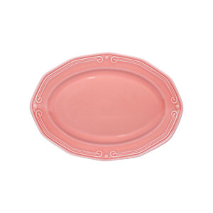ΠΙΑΤΕΛΑ ΟΒΑΛ ATHÉNÉE ΠΟΡΣΕΛΑΝΙΝΗ ΑΝΑΓΛΥΦΗ 25cm ROSE