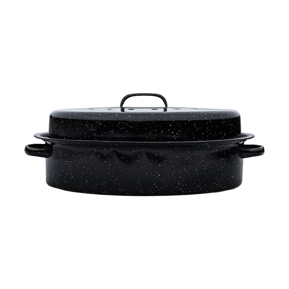 ΓΑΣΤΡΑ ENAMEL ΕΜΑΓΙΕ 46x32x18cm 7.8lt ΜΕ ΣΧΑΡΑ