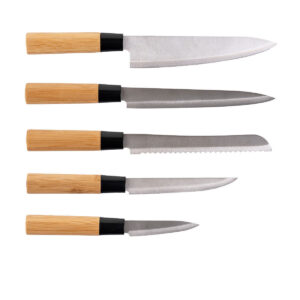 ΜΑΧΑΙΡΙΑ BAMBOO ESSENTIALS ΑΝΟΞΕΙΔΩΤΑ ΜΕ ΒΑΣΗ ΣΕΤ 5 ΤΕΜ.