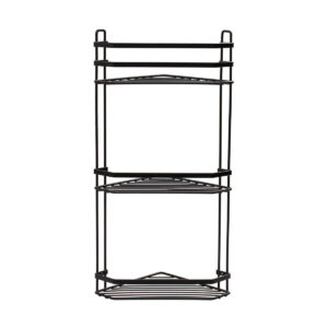 ΕΤΑΖΕΡΑ ELEGANT ΜΕΤΑΛΛΙΚΗ ΓΩΝΙΑΚΗ 3 ΘΕΣΕΩΝ 54x28x18cm ΜΑΥΡΗ