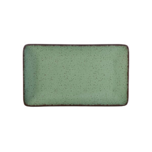 ΠΙΑΤΕΛΑ ΟΡΘΟΓΩΝΙΑ TERRA ΠΟΡΣΕΛΑΝΙΝΗ 21x10.5cm GREEN