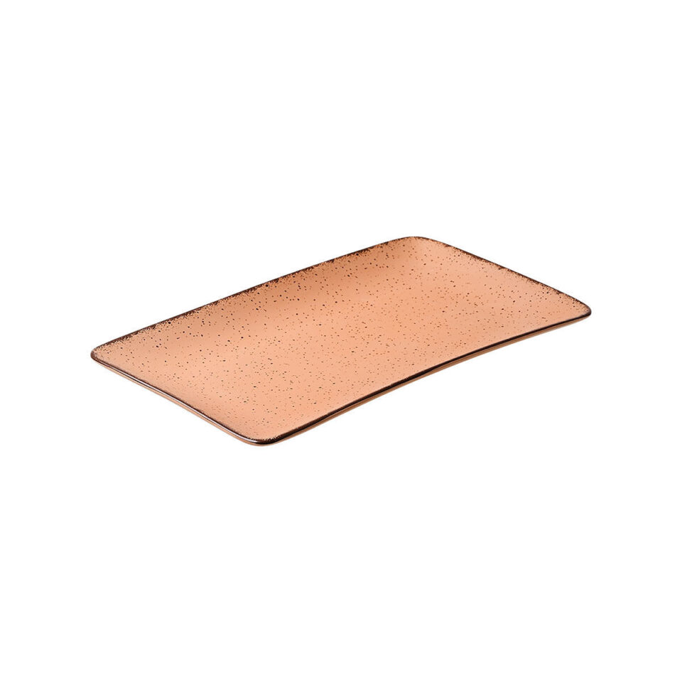 ΠΙΑΤΕΛΑ ΟΡΘΟΓΩΝΙΑ TERRA ΠΟΡΣΕΛΑΝΙΝΗ 27x16cm SALMON