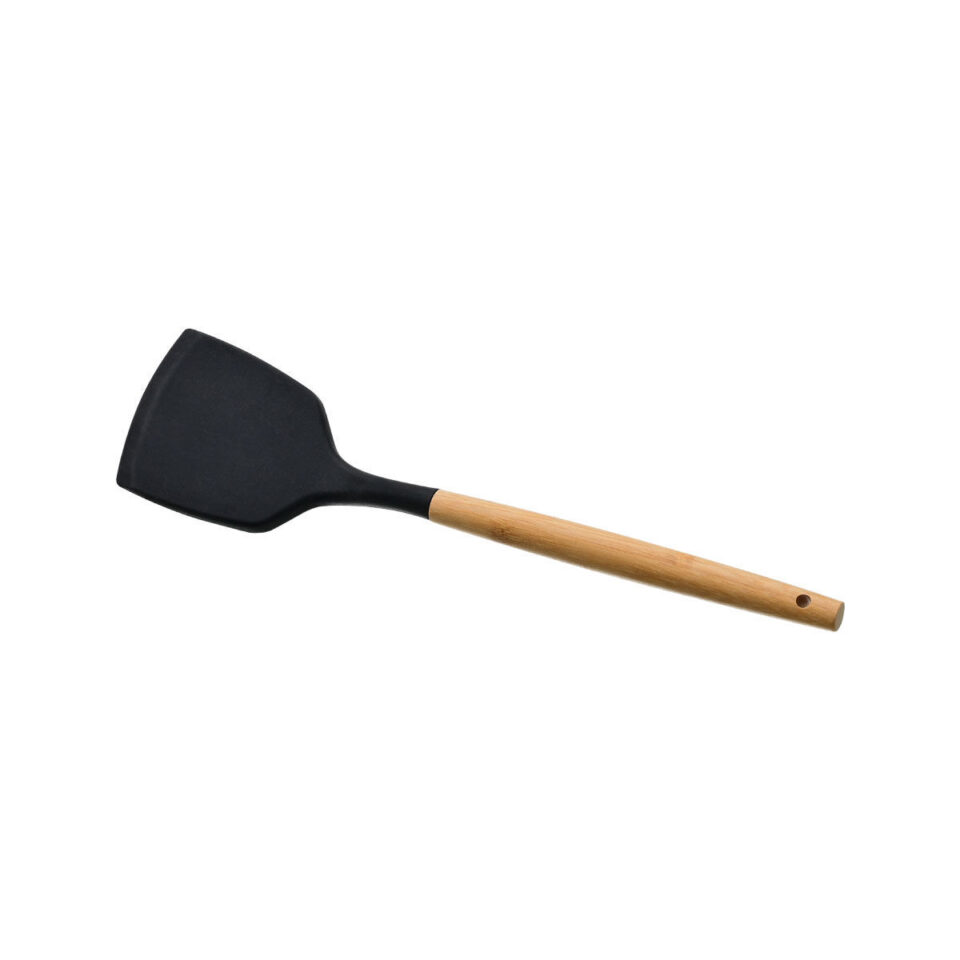 ΣΠΑΤΟΥΛΑ BAMBOO ESSENTIALS ΣΙΛΙΚΟΝΗΣ ΜΑΥΡΗ