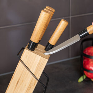ΜΑΧΑΙΡΙΑ BAMBOO ESSENTIALS ΑΝΟΞΕΙΔΩΤΑ ΜΕ ΒΑΣΗ ΣΕΤ 5 ΤΕΜ.