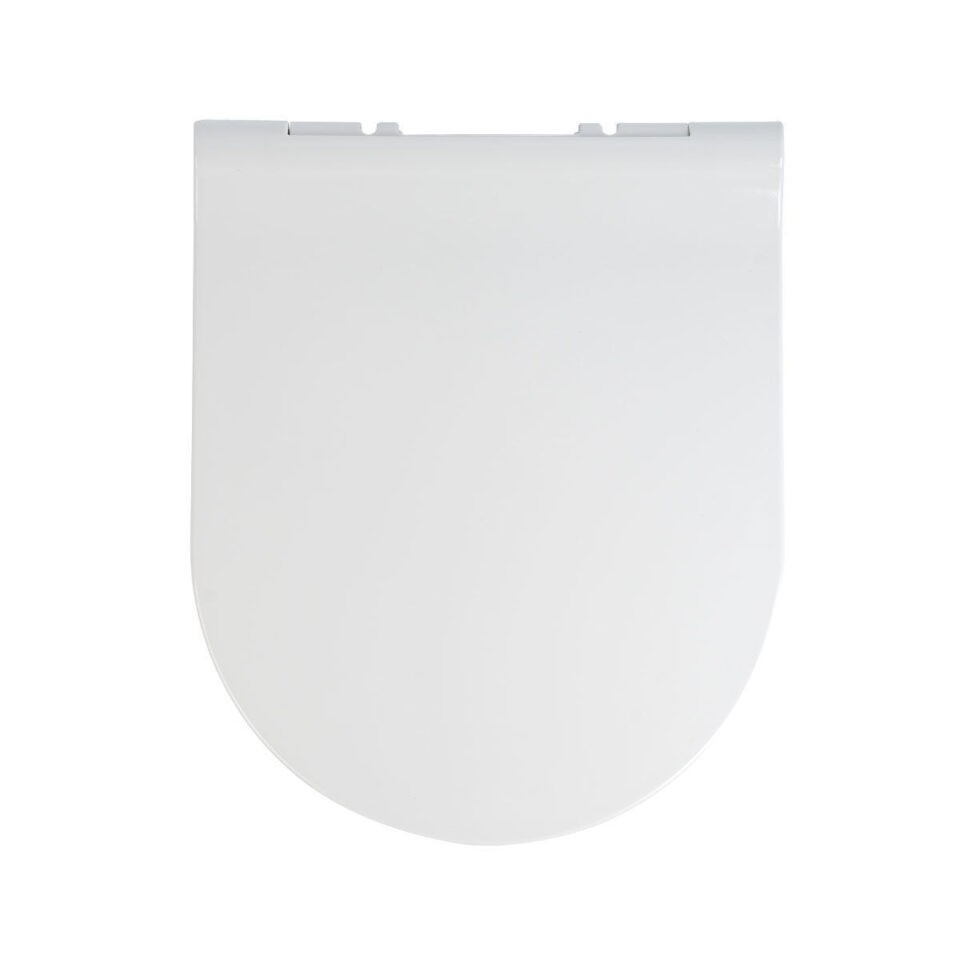 ΚΑΠΑΚΙ ΛΕΚΑΝΗΣ SOFT CLOSE D SHAPE DUROPLAST ΜΕ ΑΝΟΞΕΙΔΩΤΟΥΣ ΡΥΘΜΙΖΟΜΕΝΟΥΣ ΜΕΝΤΕΣΕΔΕΣ