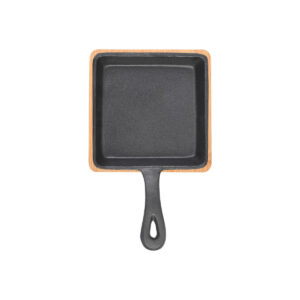 ΤΗΓΑΝΙ ΣΕΡΒΙΡΙΣΜΑΤΟΣ IRON MANTEMENIO 14cm ΜΕ ΒΑΣΗ BAMBOO
