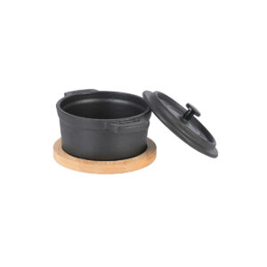 ΚΑΤΣΑΡΟΛΑΚΙ IRON ΜΑΝΤΕΜΕΝΙΟ 10cm ΜΕ ΒΑΣΗ BAMBOO