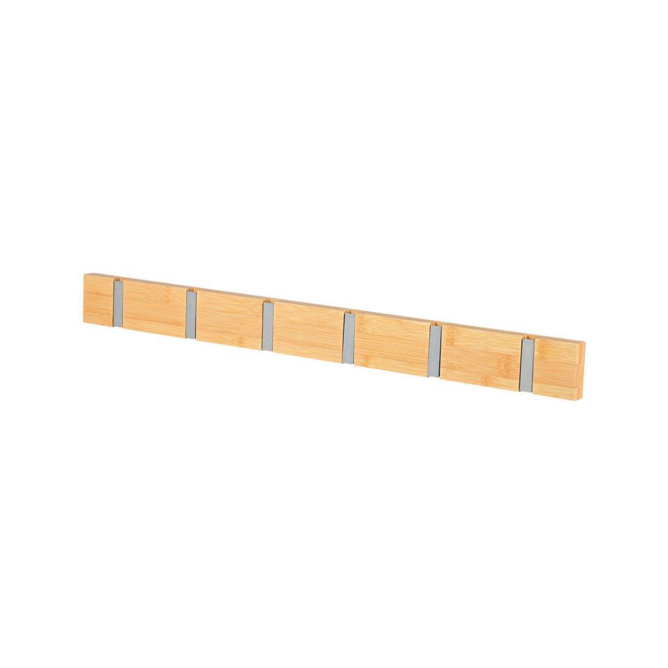 ΚΡΕΜΑΣΤΡΑ ΤΟΙΧΟΥ ΞΥΛΙΝΗ 60x5.5x1.8cm 6 ΘΕΣΕΩΝ ΜΕ ΑΝΑΔΙΠΛΟΥΜΕΝΟΥΣ ΓΑΝΤΖΟΥΣ