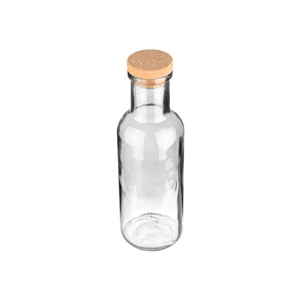 ΜΠΟΥΚΑΛΙ ΓΥΑΛΙΝΟ 1000ml ΜΕ ΚΑΠΑΚΙ ΦΕΛΛΟΥ ΔΙΑΦΑΝΟ
