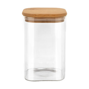 ΔΟΧΕΙΟ ΑΠΟΘΗΚΕΥΣΗΣ BAMBOO ESSENTIALS 950ml ΓΥΑΛΙΝΟ ΜΕ ΚΑΠΆΚΙ