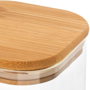 ΔΟΧΕΙΟ ΑΠΟΘΗΚΕΥΣΗΣ BAMBOO ESSENTIALS 950ml ΓΥΑΛΙΝΟ ΜΕ ΚΑΠΆΚΙ