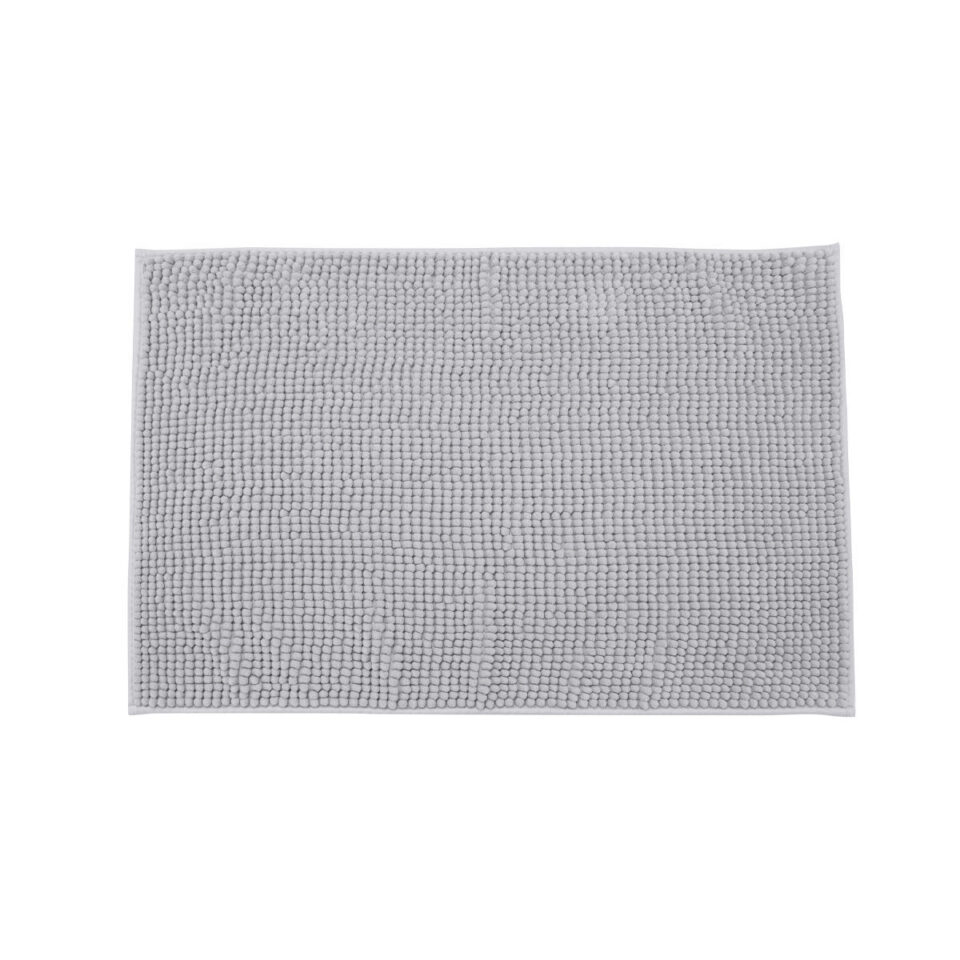 ΤΑΠΕΤΟ ΜΠΑΝΙΟΥ BEADS 80x50cm ΠΟΛΥΕΣΤΕΡΑ ΓΚΡΙ ΑΝΟΙΧΤΟ