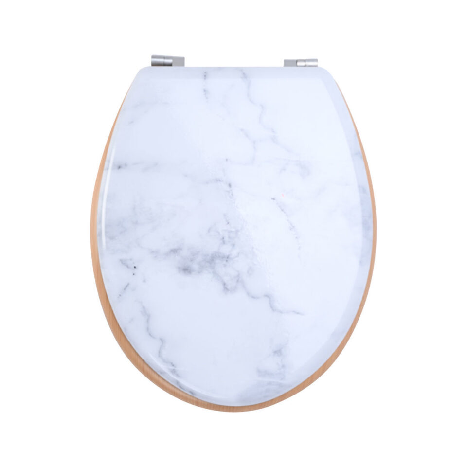 ΚΑΠΑΚΙ ΛΕΚΑΝΗΣ MARBLE ΜΕ ΜΕΝΤΕΣΕΔΕΣ ΑΠΟ ΚΡΑΜΑ ΨΕΥΔΑΡΓΥΡΟΥ