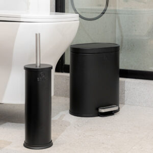 ΧΑΡΤΟΔΟΧΕΙΟ ΜΠΑΝΙΟΥ OVOID SOFT CLOSE 6lt ΜΑΥΡΟ