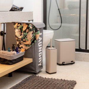 ΠΙΓΚΑΛ CUBIC ΜΕΤΑΛΛΙΚΟ ΜΕ ΠΛΑΣΤΙΚΟ ΔΟΧΕΙΟ 25cm TAUPE