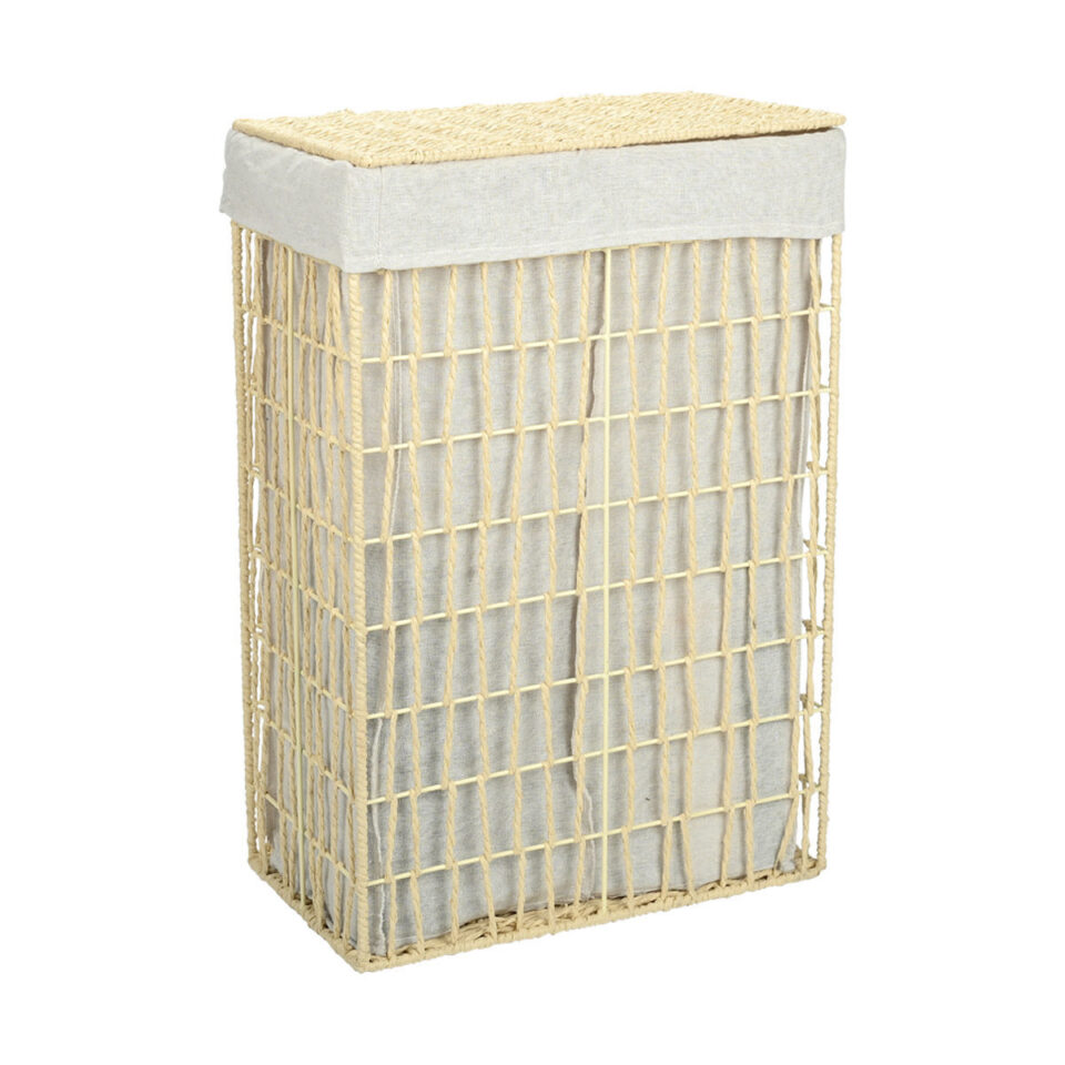 ΚΑΛΑΘΙ ΑΠΛΥΤΩΝ NEST 37x22x55cm 2 ΘΕΣΕΩΝ ΜΠΕΖ