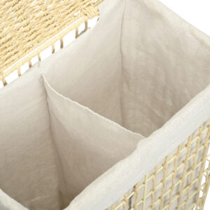 ΚΑΛΑΘΙ ΑΠΛΥΤΩΝ NEST 37x22x55cm 2 ΘΕΣΕΩΝ ΜΠΕΖ
