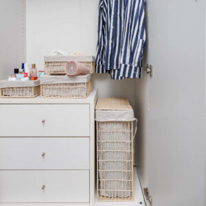 ΚΑΛΑΘΙ ΑΠΛΥΤΩΝ NEST 37x22x55cm 2 ΘΕΣΕΩΝ ΜΠΕΖ