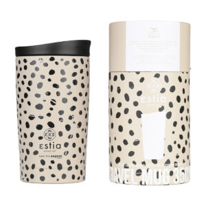 ΘΕΡΜΟΣ TRAVEL MUG SAVE THE AEGEAN 350ml LEOPARD TAUPE