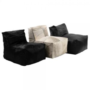 LOUNGE HAIR ΠΟΛΥΘΡΟΝΑ ΜΑΥΡΟ 65x85xH65cm