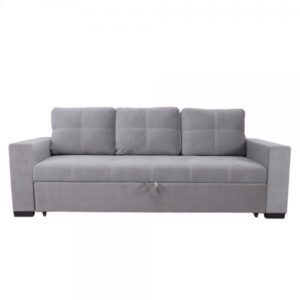 TRES ΚΑΝΑΠΕΣ ΚΡΕΒΑΤΙ 3ΘΕΣΙΟΣ ΓΚΡΙ 215x83xH83cm
