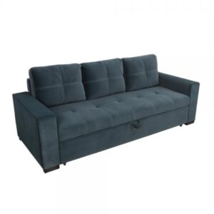 TRES ΚΑΝΑΠΕΣ ΚΡΕΒΑΤΙ 3ΘΕΣΙΟΣ DUSTY PETROL 215x83xH83cm