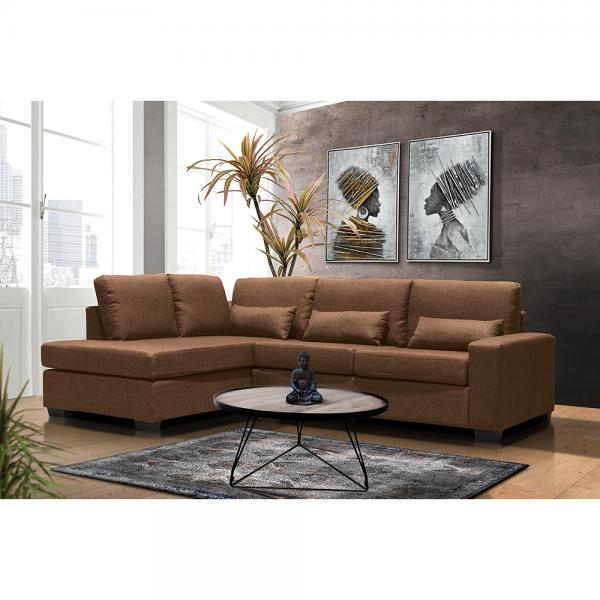 DIVO ΚΑΝΑΠΕΣ ΓΩΝΙΑ ΑΡΙΣΤΕΡΗ RUSTY 165-11 240x170xH83cm