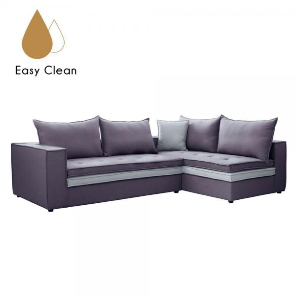 LEVEL ΚΑΝΑΠΕΣ ΓΩΝΙΑ ΔΕΞΙΑ ΜΩΒ SILVER 280x180xH80cm